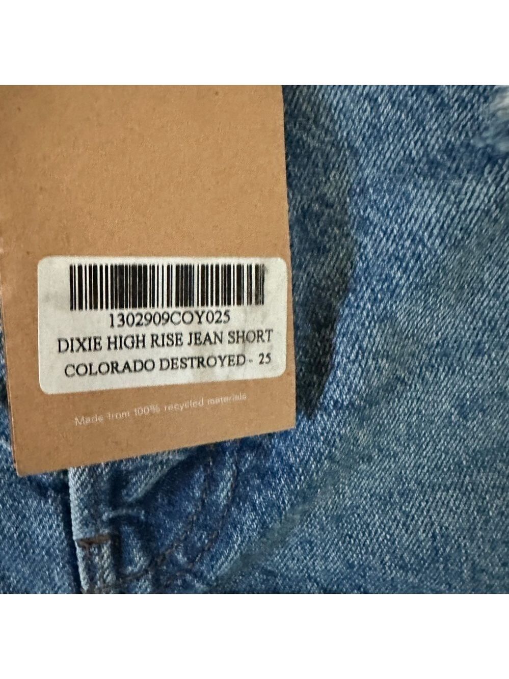 REFORMATION-Dixie High Rise Jean shorts- Colorado blue, size 25 NWT. - Picture 9 of 14